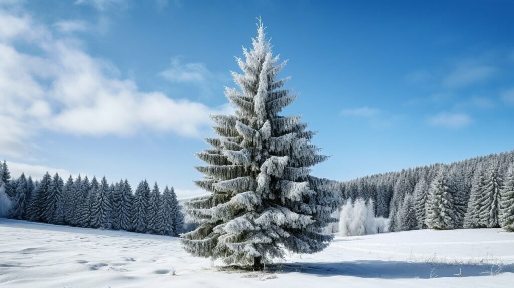 Ornamental Blue Spruce Tree