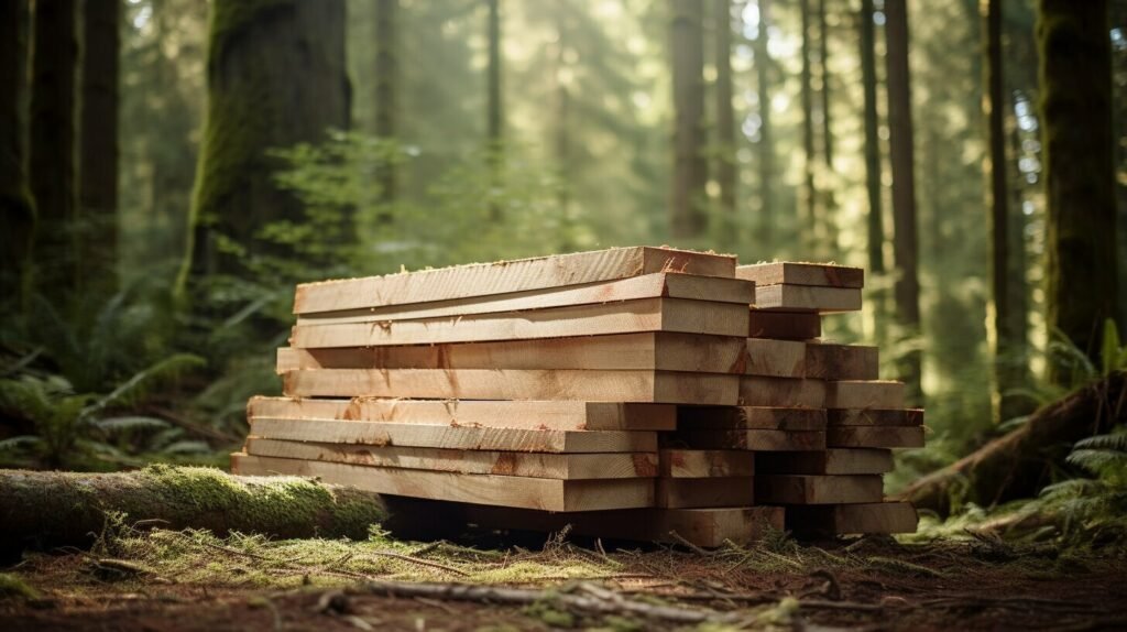 Sitka spruce lumber