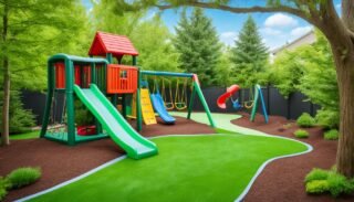 Backyard play areas for kids