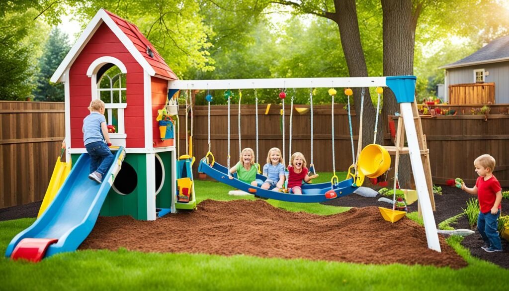 DIY outdoor toys and affordable playground ideas