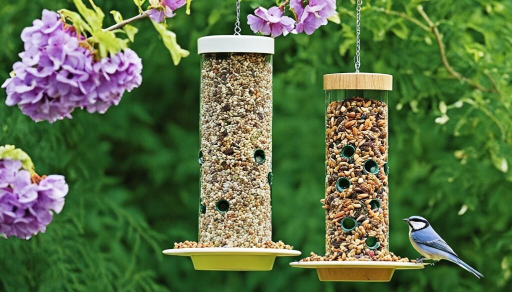 Homemade bird feeders