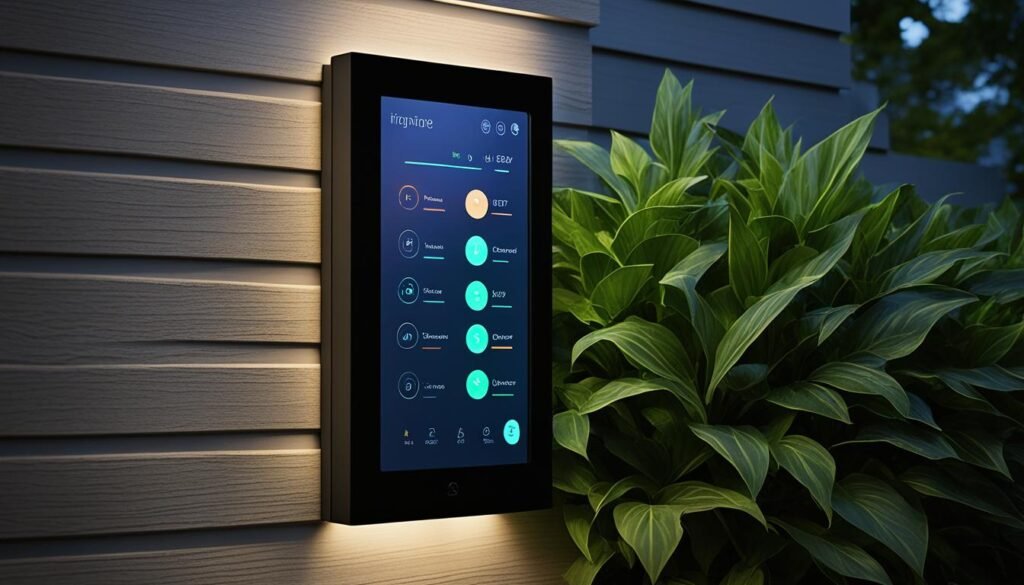 Smart outdoor lighting control panel