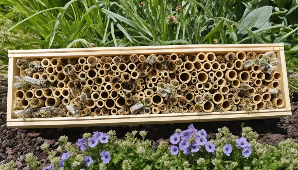 Solitary bee nests