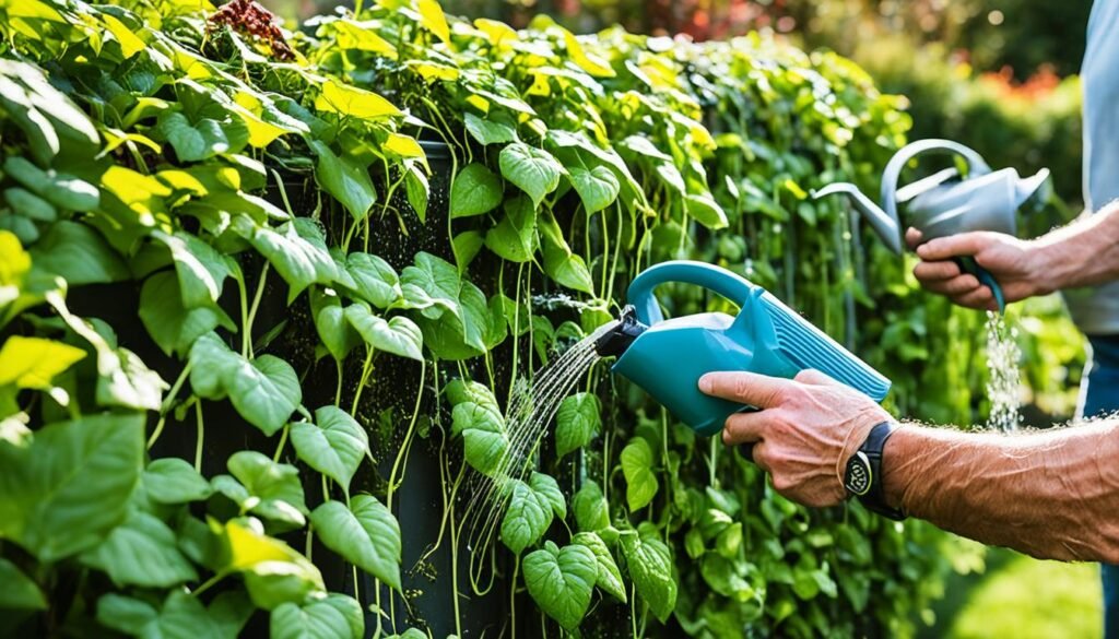 vertical garden maintenance