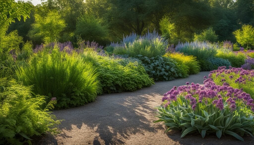 Butterfly host plants in garden