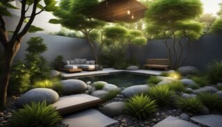 Creating a backyard meditation space