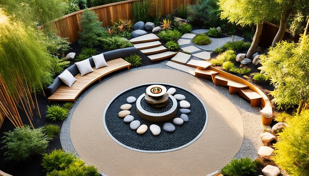 DIY meditation garden layout