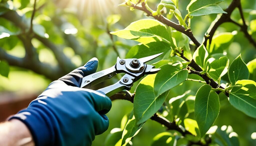 Fruit tree pruning techniques