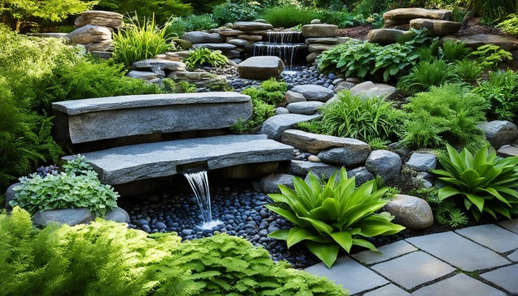 Garden fountains for peaceful landscaping