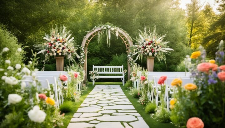 Landscaping for a backyard wedding