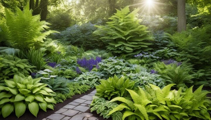 Shade-tolerant garden plants