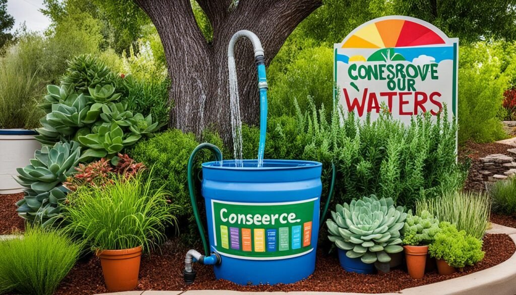 Water-saving techniques in garden