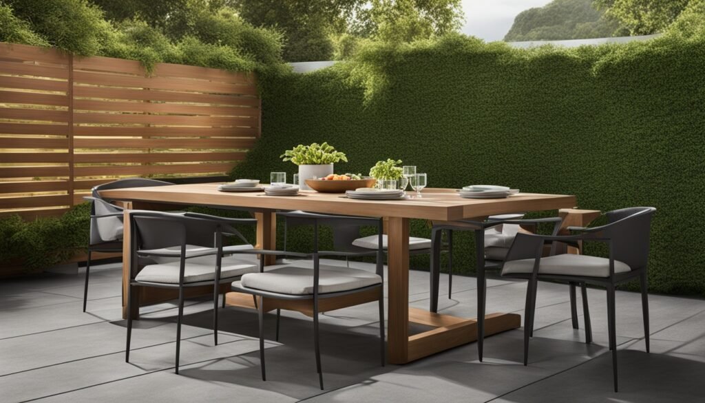 Weather-resistant materials for outdoor furniture